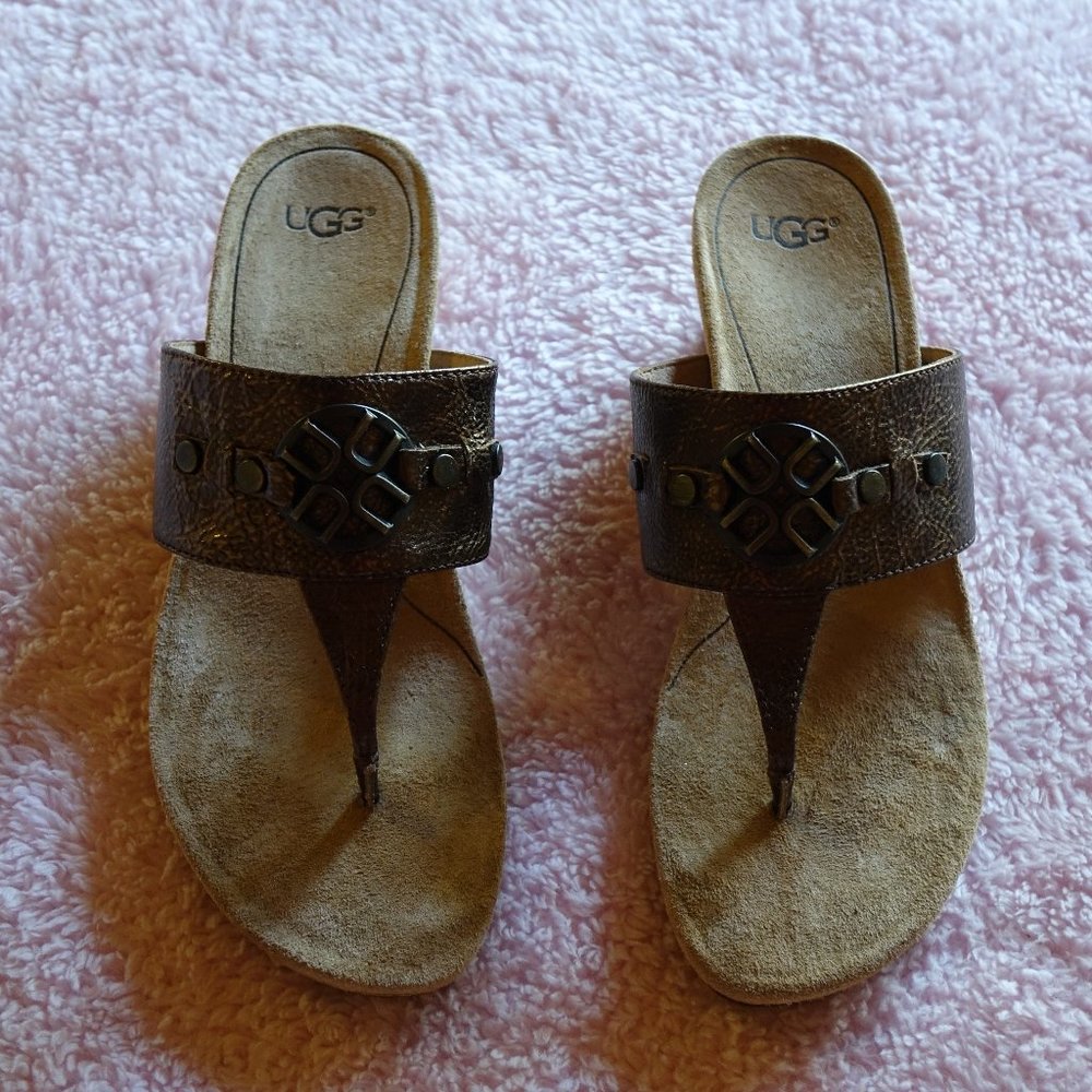 UGG Cork Wedge Size 7